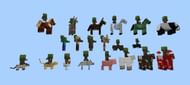 Various jockeys (Image via Mojang)